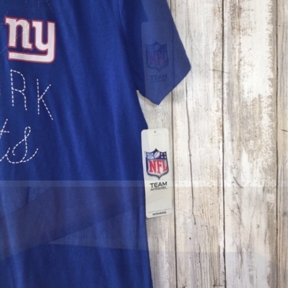 NWT NFL New York Giants Faux Stitch Blue Tee - Picture 3 of 4